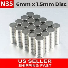 ot 25 50 300Pcs Round Disc Magnets Rare Earth Neodymium Magnet N35 6 x 1.5mm