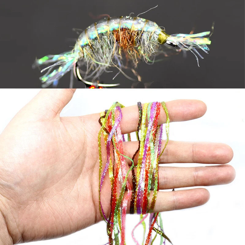 1 Pack 4 Yard Dubbin Flat Diamond Braid Crystal Flash Fly Tying Materials - Image 2 of 4