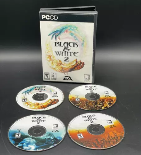 Black & White 2 PC 2005 4 Disc Game No MANUAL