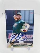 2021 Greensboro Grasshoppers Michael Burrows Houston Astros Signed Trade