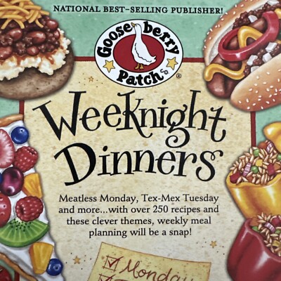 Gooseberry Patch Weeknight Dinners Cookbook 2012 Spiral Hardback
