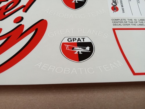 GREAT PLANES Ultimate 40 RC Aircraft Sticker Decal RARE Hobbico ULT4D01 ULT4D02 - Picture 3 of 11