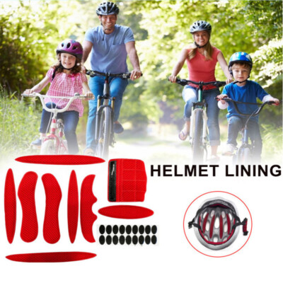 bike helmet pad cushions 27Pcs Universal Helmet Padding Foam Bike Helmet Pads Cushion Replacement  Bicycle