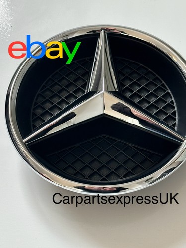 Mercedes-Benz Chrome Grille Star Emblem for 2016-2021 W213 and W238 E-Class. - Picture 2 of 9
