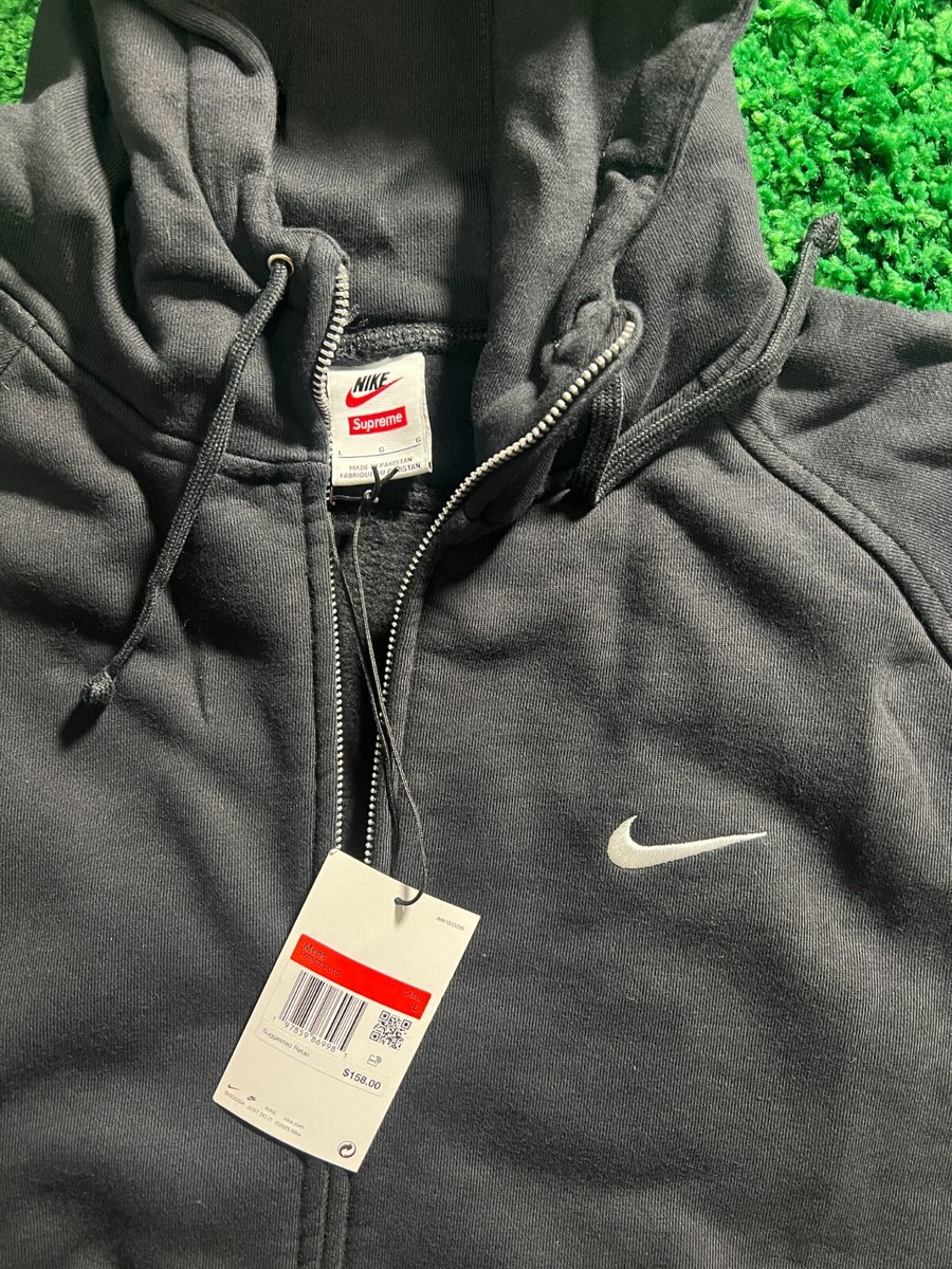 Supreme×Nike zip size M - Supreme Nike Half Zip Hooded Sweatshirt Black Snake