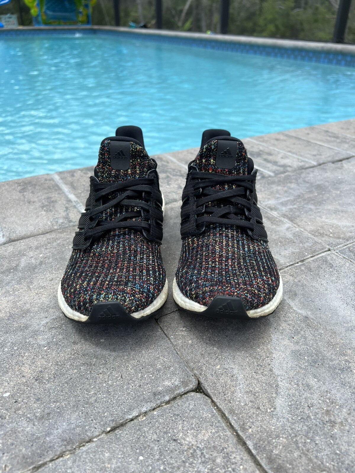 black multicolor ultra boost 4.0