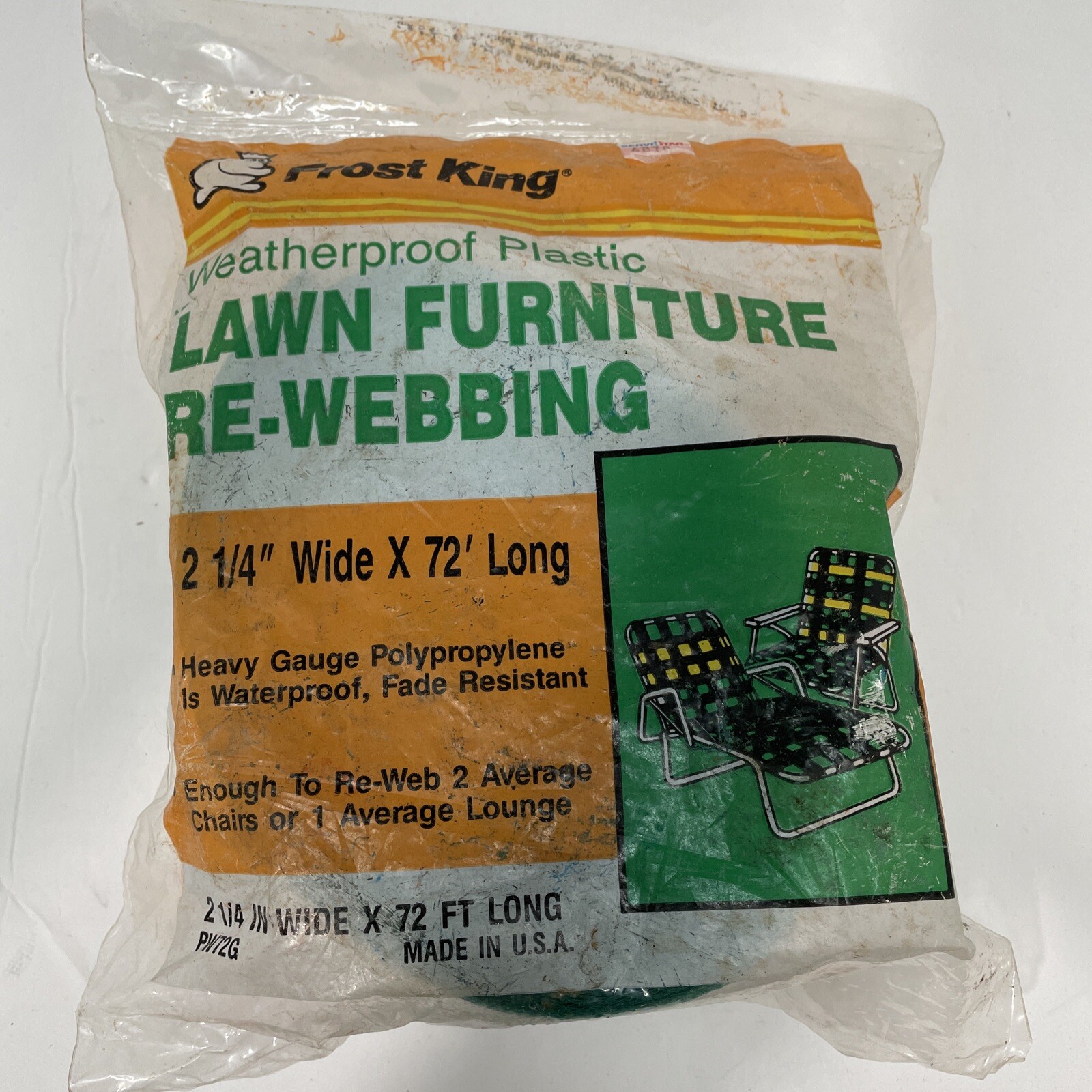 Vintage Frost King Lawn Furniture bing Green 2 1/4" Wide x 72’ L eBay