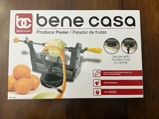 Bene Casa Produce Peeler, Manual Crank, Stainless Steele Blade