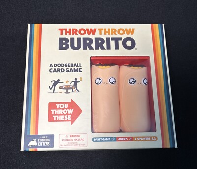 THROW THROW BURRITO~ Dodge Ball Card Game,Party Game