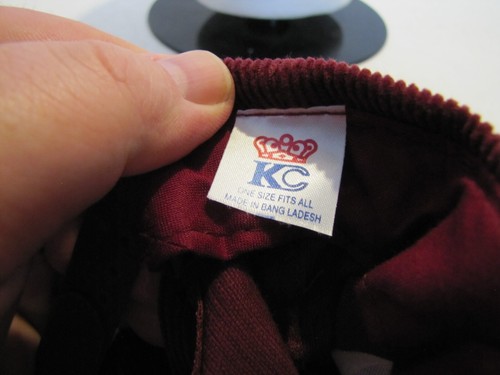 VTG 1998 KC CATFISH DERBY HUNTINGTON,OR LIONS CLUB CORDUROYRED SNAPBACK HAT USED - Picture 6 of 6