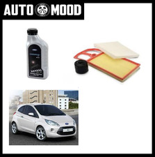 KIT FILTRI TAGLIANDO + OLIO ORIGINALE 5W30 FORD KA 1.2 BENZINA 51KW 69CV DA 2008
