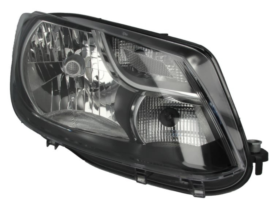 Phare avant droit à moteur électrique intégré H4 pour VW Caddy 3 restylé