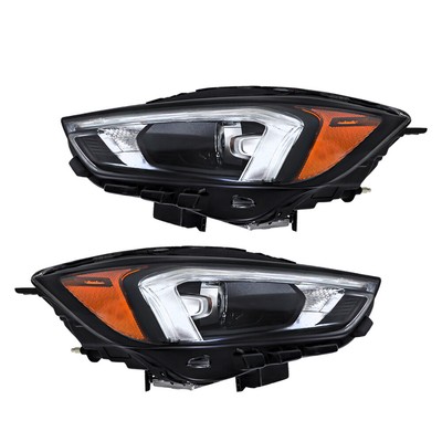 Labwork Pair LED Headlights Assembly W/LED DRL For 2019-2023 Ford Edge Black