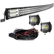 TERRAIN VISION LED Light Bar 32 Inch 441W Triple Row Spot Flood Combo for