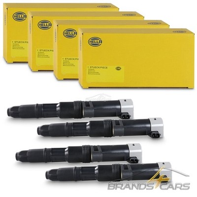 4x HELLA ZÜNDSPULE FÜR DACIA NISSAN OPEL VIVARO RENAULT CLIO SCENIC MEGANE