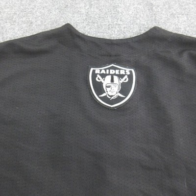 Vtg Las Vegas Raiders Jersey Mens XL Black Button Front NFL