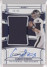 2022 Panini National Treasures Collegiate Blue 26/49 Carson Strong #67 Auto nd3