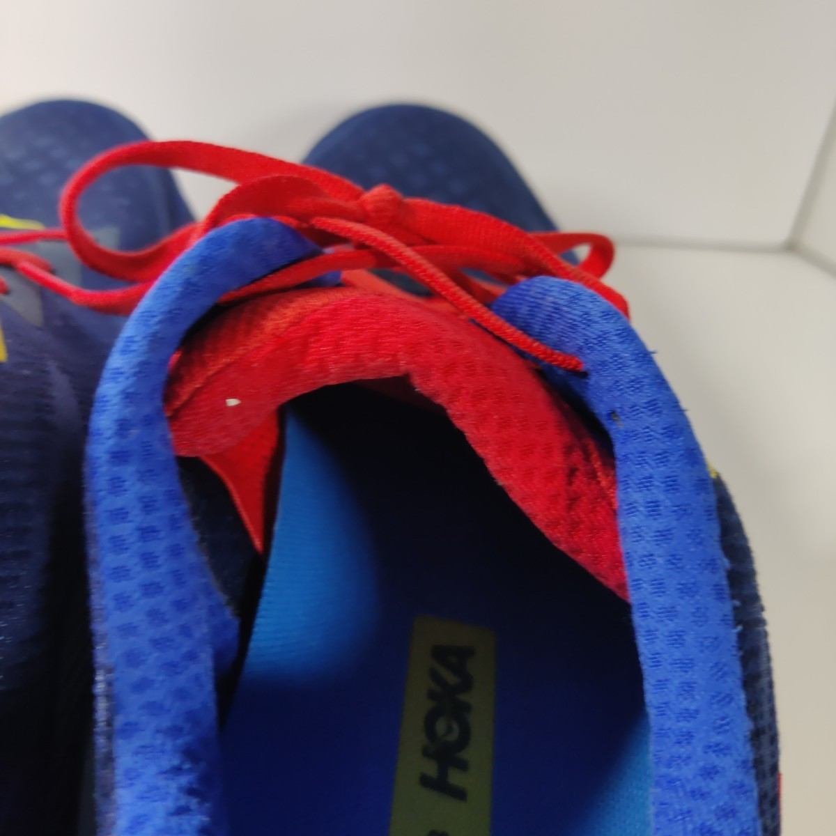 HOKA Clifton 9 Men’s 12 Wide Blue Orange Running Shoes Lightweight Cushion thumbnail 10