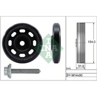 Schaeffler INA 544 0170 20 Riemenscheibe, Kurbelwelle