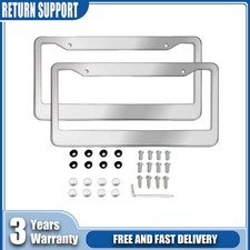 Stainless Steel Metal Chrome License Plate Fr...