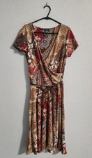 Lauren Ralph Lauren Short-sleeve Faux-wrap dress Multicolor Paisley size small