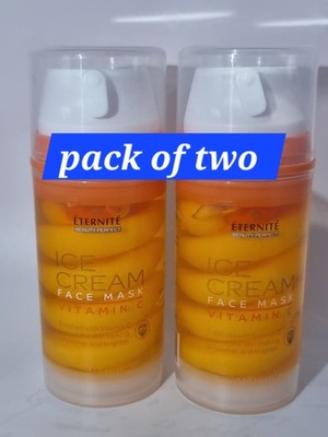 Eternite Ice Cream Gesichtsmaske Vitamin C, 105ml (2er Pack) S59/E.IH/F.DJ/35
