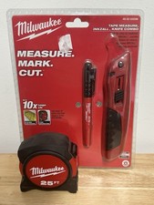 New- Milwaukee 25ft Tape Measure Inkzall Marker & Razor Utility Knife Combo Kit