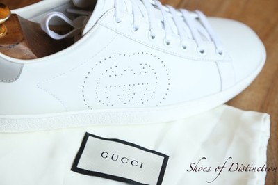 Gucci GG Ace Weiß Leder Sneaker Damen UK 6 US 9 EU 39 G