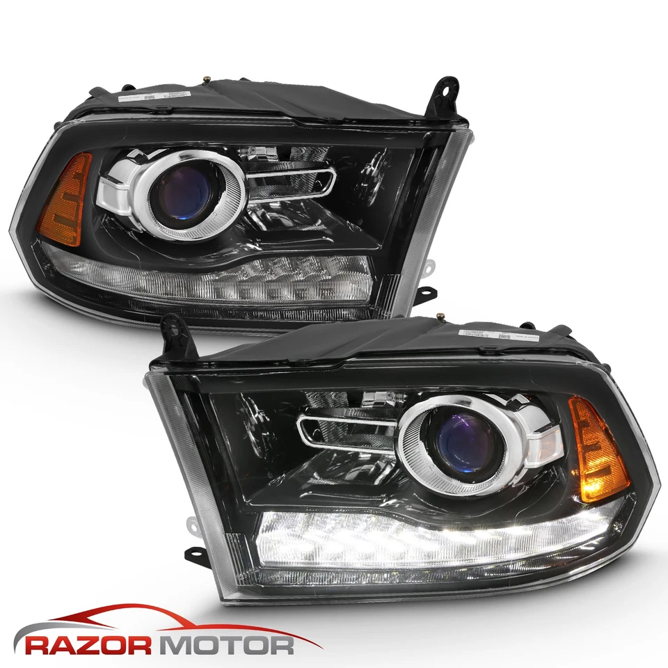 2009-2018 Dodge Ram 1500 2500 3500 Dual/Projector Switchback LED Headlights - Image 3 of 4