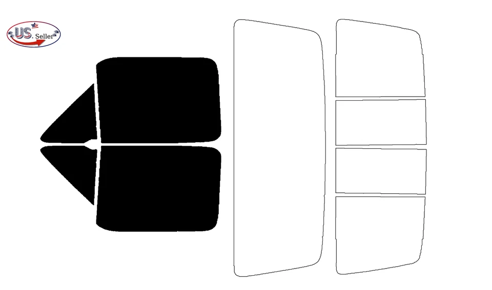 Комплект тонированной оконной пленки PreCut 2 слоя для Ford F-250/F-350 1987-1991 годов выпуска со стандартной кабиной - Изображение 2 из 4