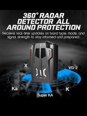 360 GPS Radar Detector with LED display NEW