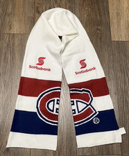 Montreal Canadiens Scotiabank Bufanda NHL Hockey Fan Ropa Recuerdo Promo Tejido
