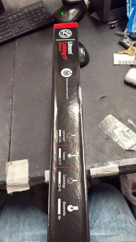 3M Littmann Cardiology IV Stethoscope, 6182,  Red-Rainbow Chestpiece  27" - Image 4 of 4