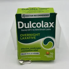 Dulcolax Laxative Constipation Relief 5mg 10 tablets EXP 12/2026