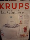Krups La Glaciere Ice Cream  Sorbet Maker Model 358 White New Open Box