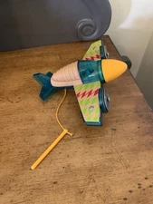 airplane guiro & tambourine musical instrument Rolling Toy