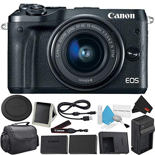 Canon EOS M6 Mirrorless Digital Camera +15-45mm f/3.5-6.3 is Canon EOS M6 Mirrorless Digital Camera +15-45mm f/3.5-6.3 is
