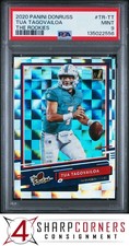 2020 PANINI DONRUSS THE ROOKIES #TR-TT TUA TAGOVAILOA RC DOLPHINS PSA 9
