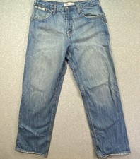 Vintage Rocawear Jeans Mens 36x33 Baggy Denim Hip Hop 90s Distressed