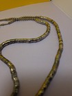 Tribal Style  Beaded Snake Spine Coil Tube Necklace Silver Tone Double Strand — photo 3