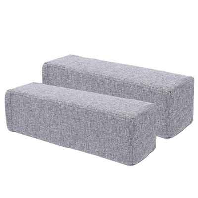 M Mute Touch 2 Pack Couch Arm Rest Pillow, 6''x6''x20'' Linen Cover, High Den...