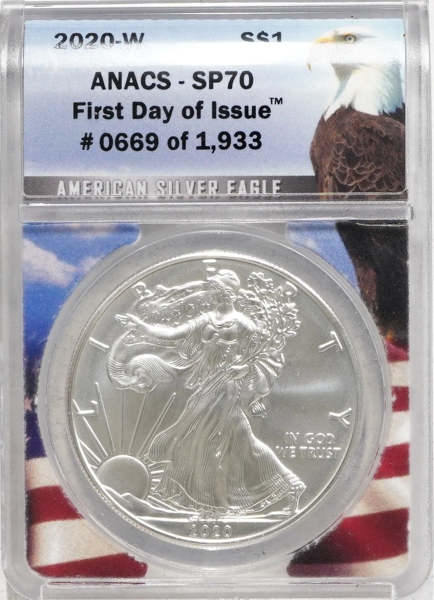 American Eagle MS 70 Graded 2020 Silver Bullion Coins for sale | eBay