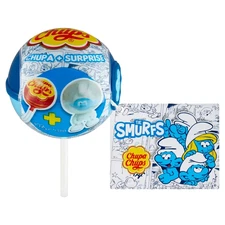 Chupa Chups Chups SURPRISE egg / lolly SMURFS pop -1ct.- FREE SHIPPING