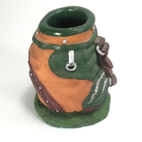 Golf Themed Cocktail Appetizer Picks 4 Inch Resin Golf Bag with 6 Skewers - Picture 5 of 7