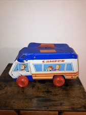 Vintage HTF Ideal Camper Pull Toy Folds Out