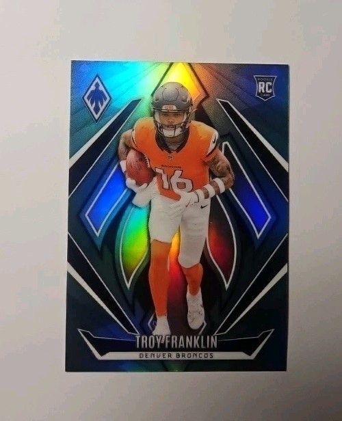 Troy Franklin 2024 Panini Phoenix Teal 23/28 #244 Denver Broncos