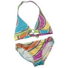 Vintage La Blanca by Rod Beattie Bikini Set Sizes 4 6 Psychedelic Y2K Swimwear