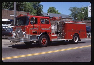 Brockton MA Squad A 1973 Mack CF Fire Apparatus Slide
