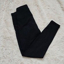 Black Full-Length Slim-Fit Leggings Size S