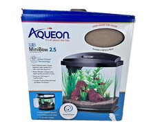 Aqueon LED MiniBow 2.5 Desktop Aquarium Kit SmartClean White Open Box
